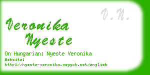 veronika nyeste business card